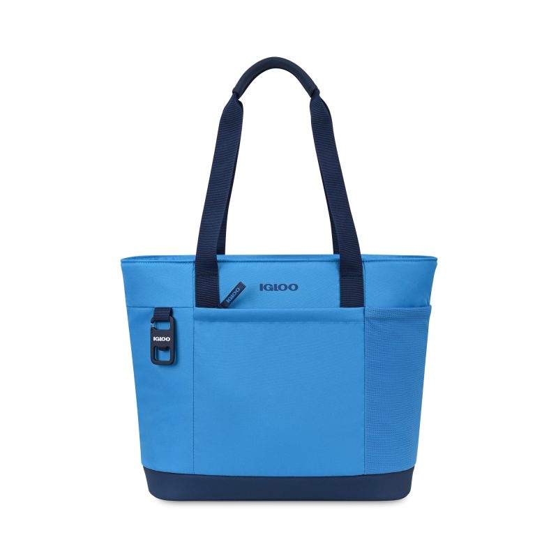 Custom Igloo Day Chiller Recycled Poly Tote 20 Can Soft Cooler - Brilliant Blue with Company Logo - Personalized Bulk Corporate Gift - 1