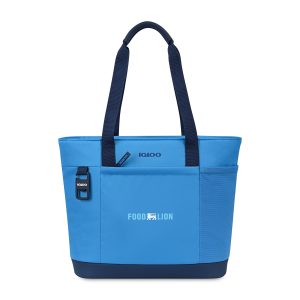 Custom Igloo Day Chiller Recycled Poly Tote 20 Can Soft Cooler - Brilliant Blue with Company Logo - Personalized Bulk Corporate Gift
