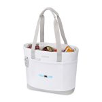 Custom Igloo Day Chiller Recycled Poly Tote 20 Can Soft Cooler - Cloud White with Company Logo - Personalized Bulk Corporate Gift - 2