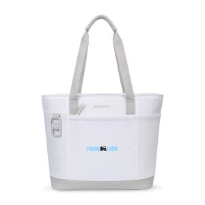 Custom Igloo Day Chiller Recycled Poly Tote 20 Can Soft Cooler - Cloud White with Company Logo - Personalized Bulk Corporate Gift