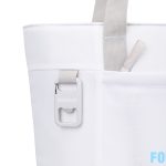 Custom Igloo Day Chiller Recycled Poly Tote 20 Can Soft Cooler - Cloud White with Company Logo - Personalized Bulk Corporate Gift - 6