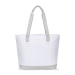 Custom Igloo Day Chiller Recycled Poly Tote 20 Can Soft Cooler - Cloud White with Company Logo - Personalized Bulk Corporate Gift - 7