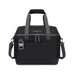 Custom Igloo Day Chiller Recycled Poly XL Box 38 Can Soft Cooler - Black with Company Logo - Personalized Bulk Corporate Gift - 1