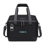 Custom Igloo Day Chiller Recycled Poly XL Box 38 Can Soft Cooler - Black with Company Logo - Personalized Bulk Corporate Gift