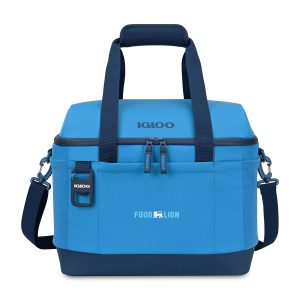 Custom Igloo Day Chiller Recycled Poly XL Box 38 Can Soft Cooler - Brilliant Blue with Company Logo - Personalized Bulk Corporate Gift