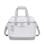 Custom Igloo Day Chiller Recycled Poly XL Box 38 Can Soft Cooler - Cloud White with Company Logo - Personalized Bulk Corporate Gift - 1