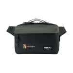 Custom Igloo Fundamentals Hip Pack Cooler - Black-Dark Grey with Company Logo - Personalized Bulk Corporate Gift