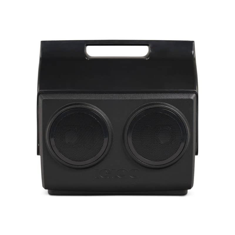 Custom Igloo Kooltunes 14 Qt Cooler - Black with Company Logo - Personalized Bulk Corporate Gift - 1