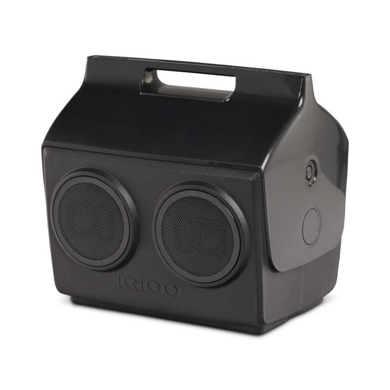 Custom Igloo Kooltunes 14 Qt Cooler - Black with Company Logo - Personalized Bulk Corporate Gift - 9