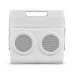 Custom Igloo Kooltunes 14 Qt Cooler - White with Company Logo - Personalized Bulk Corporate Gift - 1