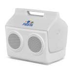 Custom Igloo Kooltunes 14 Qt Cooler - White with Company Logo - Personalized Bulk Corporate Gift - 3