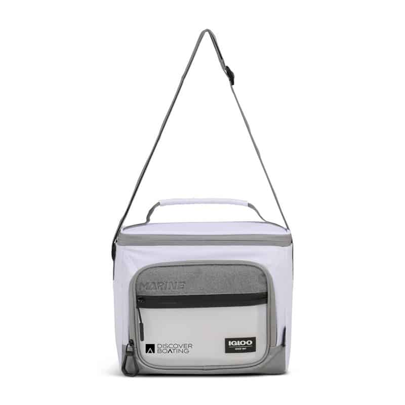 Custom Igloo Marine 12 Can Cube Cooler - White with Company Logo - Personalized Bulk Corporate Gift - 3