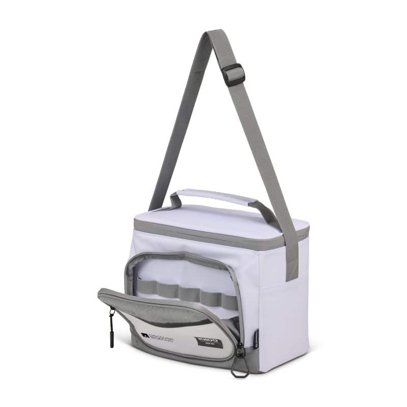 Custom Igloo Marine 12 Can Cube Cooler - White with Company Logo - Personalized Bulk Corporate Gift - 4