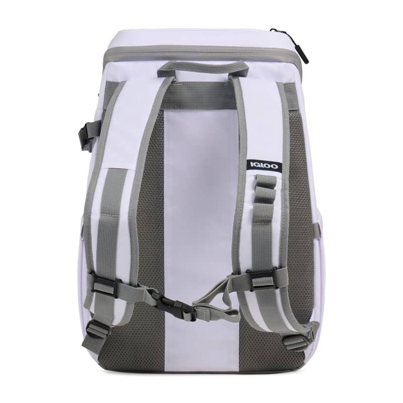 Custom Igloo Marine 30 Can Backpack Cooler - White with Company Logo - Personalized Bulk Corporate Gift - 8