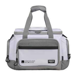 Custom Igloo Marine 30 Can Square Cooler - White with Company Logo - Personalized Bulk Corporate Gift