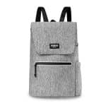 Custom Igloo Moxie Cinch Backpack Cooler - Heather Gray with Company Logo - Personalized Bulk Corporate Gift - 1