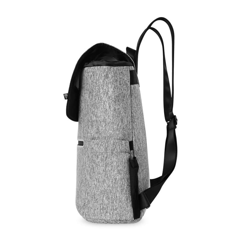 Custom Igloo Moxie Cinch Backpack Cooler - Heather Gray with Company Logo - Personalized Bulk Corporate Gift - 3