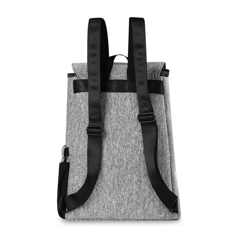 Custom Igloo Moxie Cinch Backpack Cooler - Heather Gray with Company Logo - Personalized Bulk Corporate Gift - 6