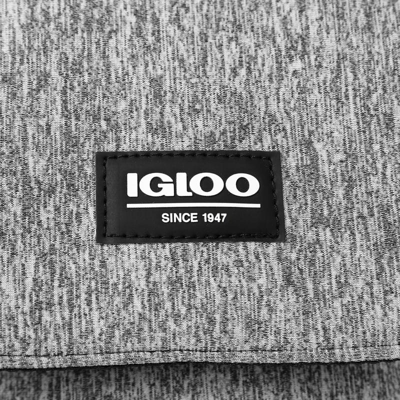 Custom Igloo Moxie Cinch Backpack Cooler - Heather Gray with Company Logo - Personalized Bulk Corporate Gift - 7