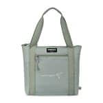 Custom Igloo Packable Puffer 10-Can Cooler Bag - Aqua Gray with Company Logo - Personalized Bulk Corporate Gift