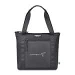 Custom Igloo Packable Puffer 10-Can Cooler Bag - Black with Company Logo - Personalized Bulk Corporate Gift
