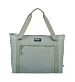 Custom Igloo Packable Puffer 20-Can Cooler Bag - Aqua Gray with Company Logo - Personalized Bulk Corporate Gift - 1