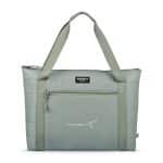 Custom Igloo Packable Puffer 20-Can Cooler Bag - Aqua Gray with Company Logo - Personalized Bulk Corporate Gift
