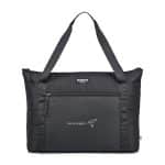 Custom Igloo Packable Puffer 20-Can Cooler Bag - Black with Company Logo - Personalized Bulk Corporate Gift