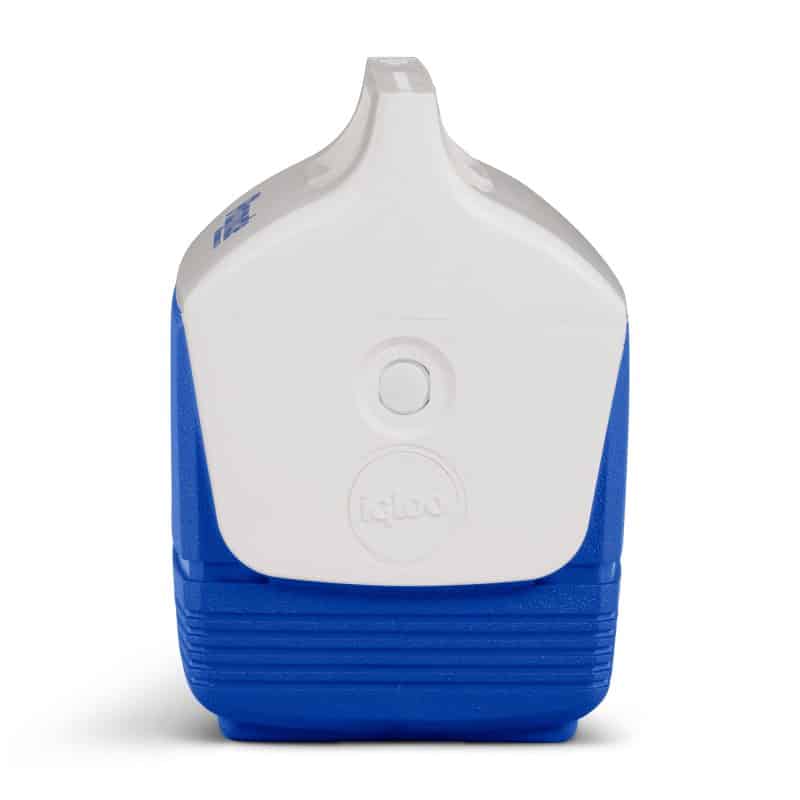 Custom Igloo Playmate Mini 4 Qt Cooler - White-Majestic Blue with Company Logo - Personalized Bulk Corporate Gift - 4