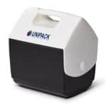 Custom Igloo Playmate Pal 7 Qt Cooler - White-Black with Company Logo - Personalized Bulk Corporate Gift - 3