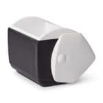 Custom Igloo Playmate Pal 7 Qt Cooler - White-Black with Company Logo - Personalized Bulk Corporate Gift - 4