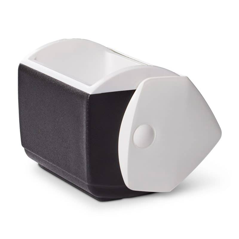Custom Igloo Playmate Pal 7 Qt Cooler - White-Black with Company Logo - Personalized Bulk Corporate Gift - 4