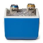 Custom Igloo Playmate Pal 7 Qt Cooler - White-Majestic Blue with Company Logo - Personalized Bulk Corporate Gift - 4