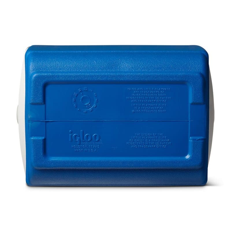 Custom Igloo Playmate Pal 7 Qt Cooler - White-Majestic Blue with Company Logo - Personalized Bulk Corporate Gift - 7