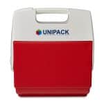 Custom Igloo Playmate Pal 7 Qt Cooler - White-Red Star with Company Logo - Personalized Bulk Corporate Gift