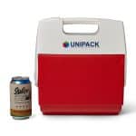 Custom Igloo Playmate Pal 7 Qt Cooler - White-Red Star with Company Logo - Personalized Bulk Corporate Gift - 2