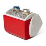 Custom Igloo Playmate Pal 7 Qt Cooler - White-Red Star with Company Logo - Personalized Bulk Corporate Gift - 5