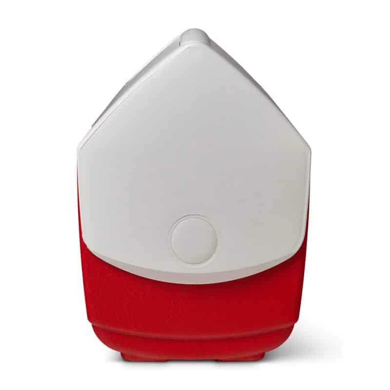 Custom Igloo Playmate Pal 7 Qt Cooler - White-Red Star with Company Logo - Personalized Bulk Corporate Gift - 7