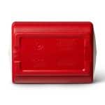 Custom Igloo Playmate Pal 7 Qt Cooler - White-Red Star with Company Logo - Personalized Bulk Corporate Gift - 8