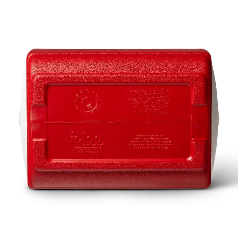 Custom Igloo Playmate Pal 7 Qt Cooler - White-Red Star with Company Logo - Personalized Bulk Corporate Gift - 8