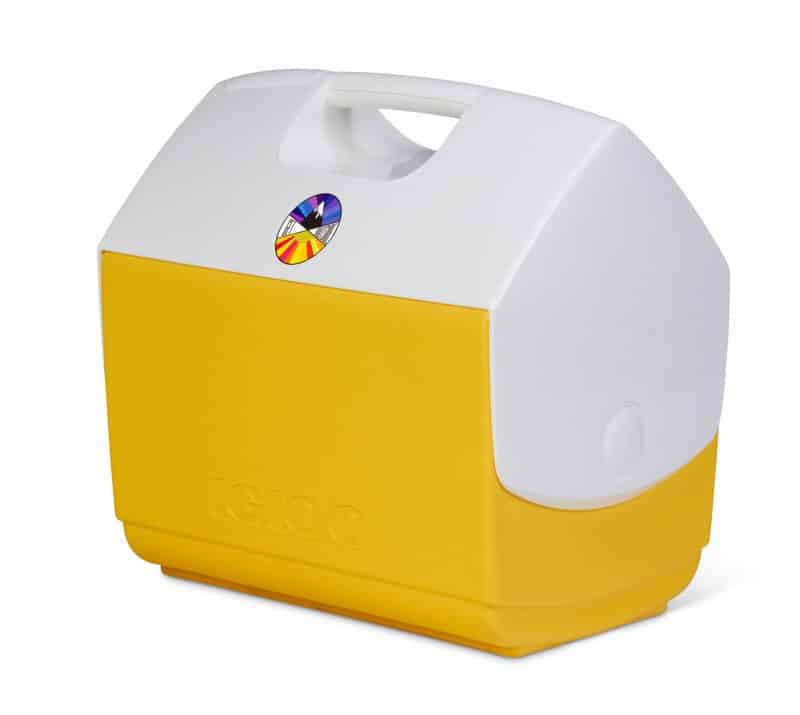 Custom Igloo Playmate Pal 7 Qt Cooler - Yellow with Company Logo - Personalized Bulk Corporate Gift - 2