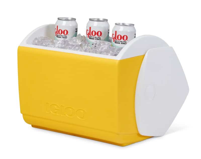 Custom Igloo Playmate Pal 7 Qt Cooler - Yellow with Company Logo - Personalized Bulk Corporate Gift - 3