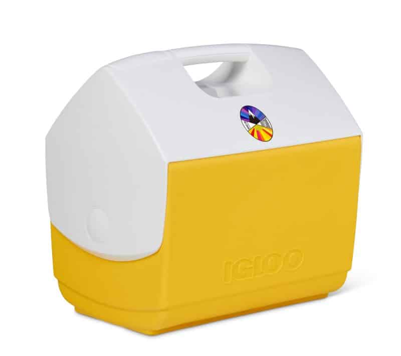 Custom Igloo Playmate Pal 7 Qt Cooler - Yellow with Company Logo - Personalized Bulk Corporate Gift - 5