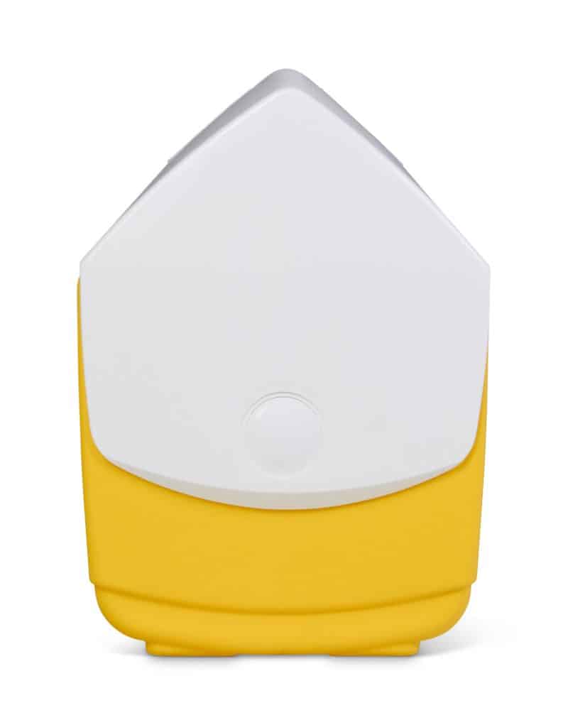 Custom Igloo Playmate Pal 7 Qt Cooler - Yellow with Company Logo - Personalized Bulk Corporate Gift - 7