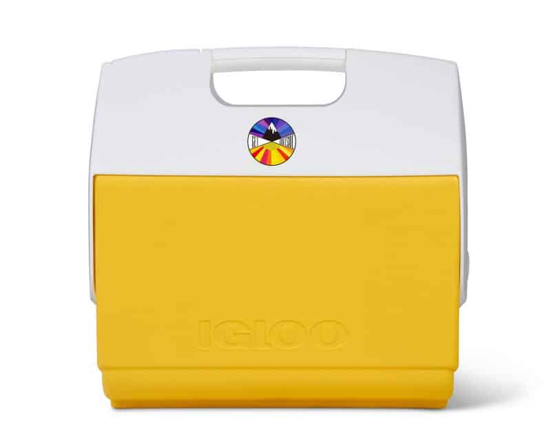 Custom Igloo Playmate Pal 7 Qt Cooler - Yellow with Company Logo - Personalized Bulk Corporate Gift