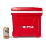 Custom Igloo Profile II 16 Qt Cooler - White-Red Star with Company Logo - Personalized Bulk Corporate Gift - 2