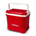 Custom Igloo Profile II 16 Qt Cooler - White-Red Star with Company Logo - Personalized Bulk Corporate Gift - 3