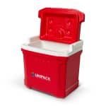 Custom Igloo Profile II 16 Qt Cooler - White-Red Star with Company Logo - Personalized Bulk Corporate Gift - 4