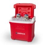 Custom Igloo Profile II 16 Qt Cooler - White-Red Star with Company Logo - Personalized Bulk Corporate Gift - 5