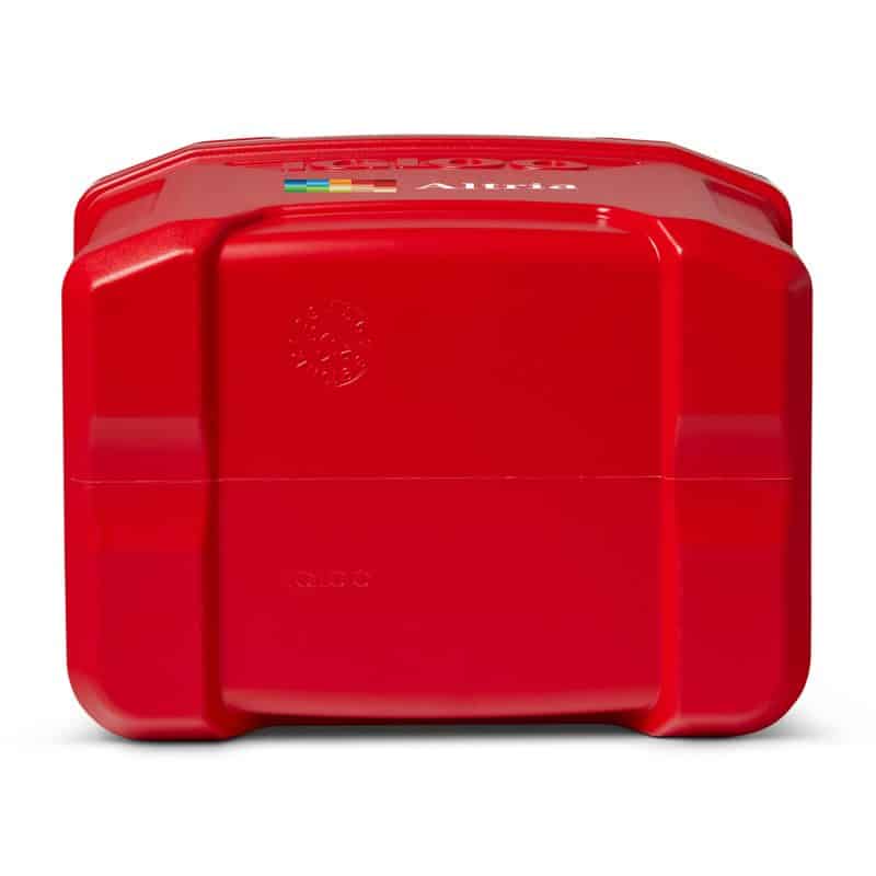 Custom Igloo Profile II 16 Qt Cooler - White-Red Star with Company Logo - Personalized Bulk Corporate Gift - 7